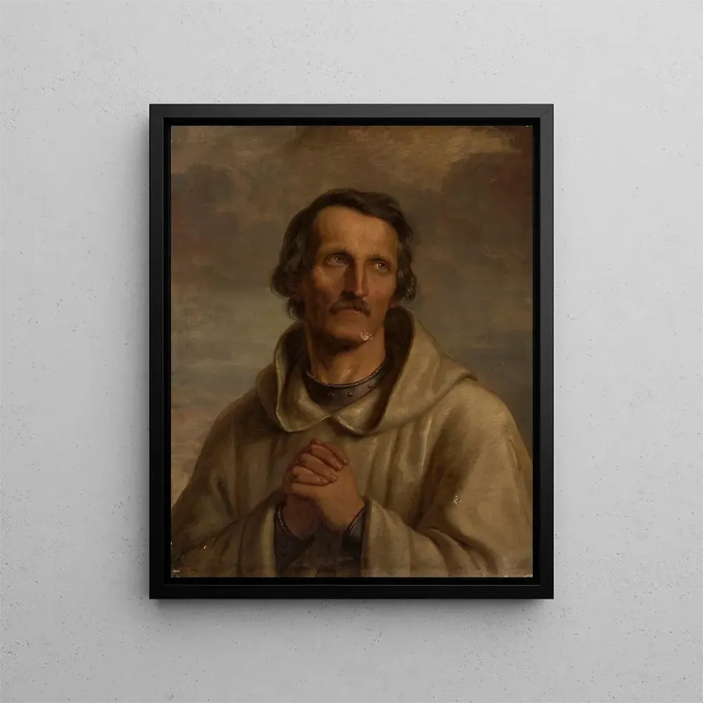 Gemälde Mönch Pilger - Aleksander Lesser | Kunstdruck