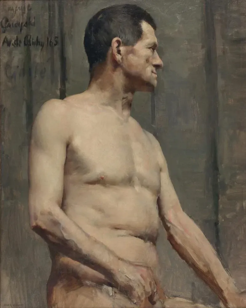 Gemälde Modell männlich nackt - Akseli Gallen-Kallela | Kunstdruck
