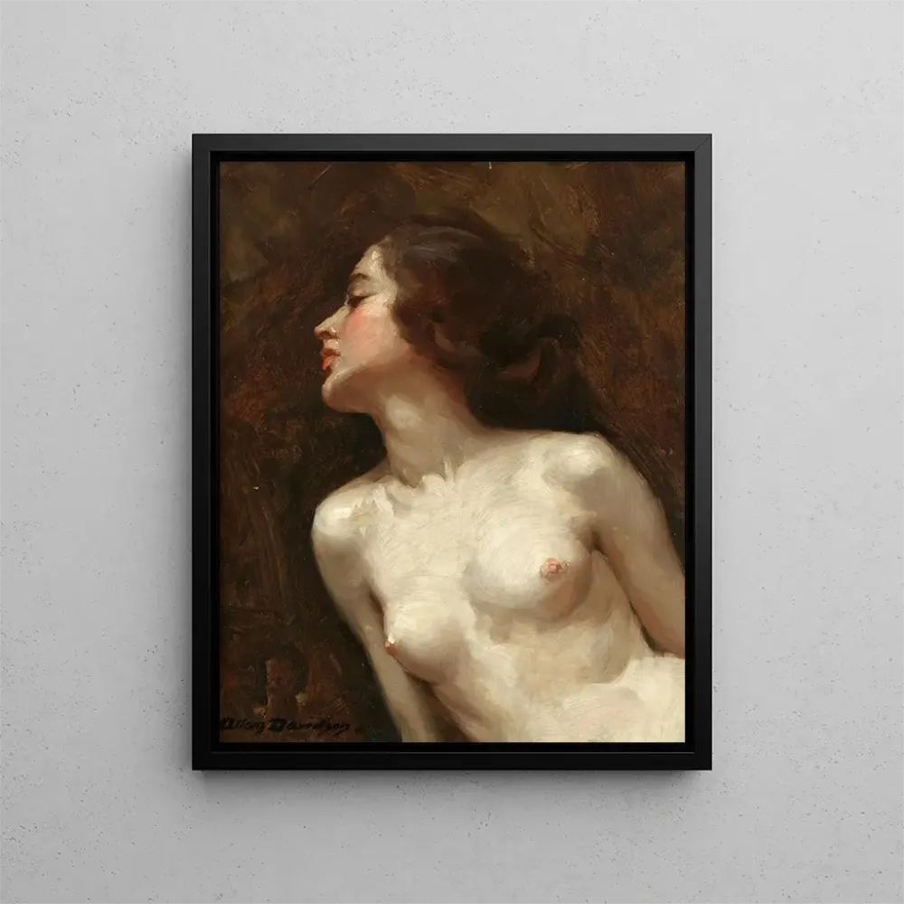 Gemälde Modell posierend - Allan Douglas Davidson | Kunstdruck