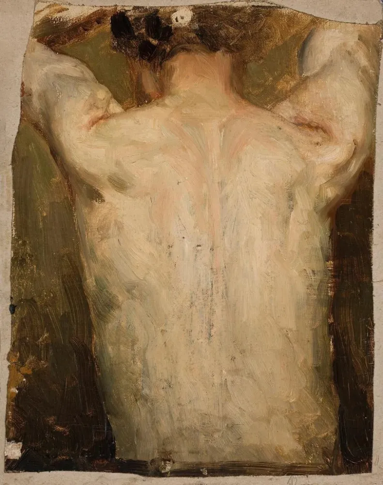 Gemälde Modell weiblich von hinten - Jan Cigliski | Kunstdruck