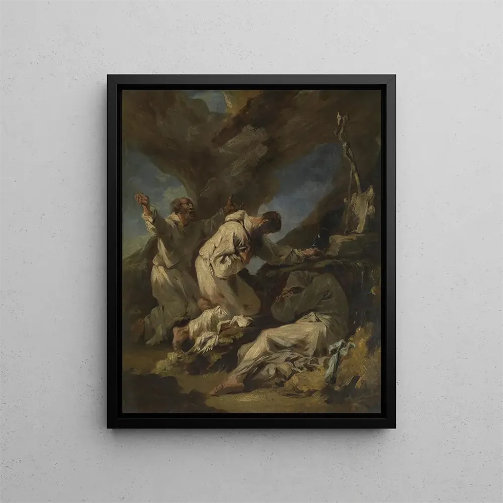 Gemälde Moines en prière - Alessandro Magnasco | Kunstdruck