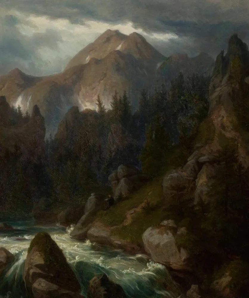 Gemälde Mont Pyszna dans les Tatras - Alfred Schoupp | Kunstdruck