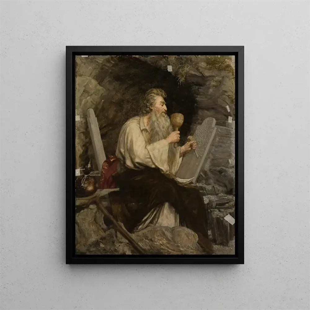 Gemälde Moïse mit den Zehn Geboten - Aleksander Sochaczewski | Kunstdruck