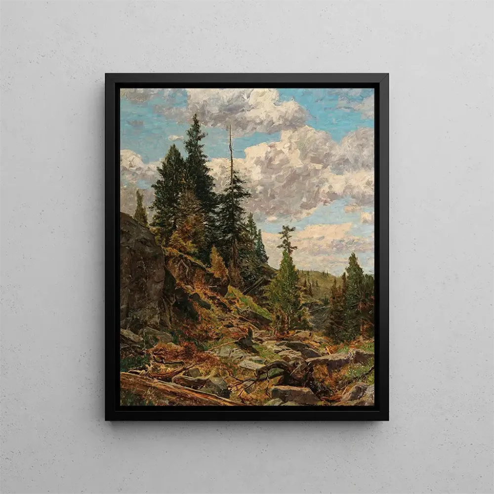 Gemälde Motiv des Alpengipfels von Turracher - Alfred Zoff | Kunstdruck