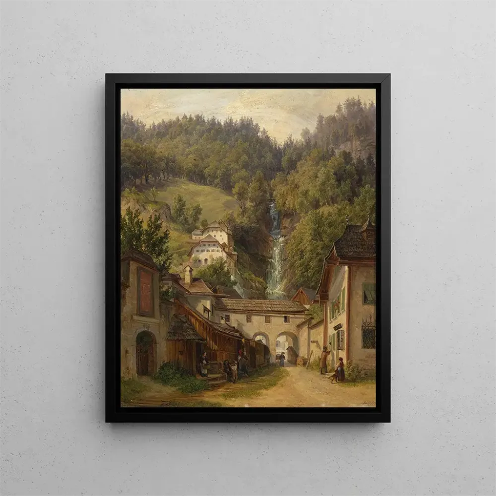 Gemälde Motiv von Hallstatt - Anton Schiffer | Kunstdruck