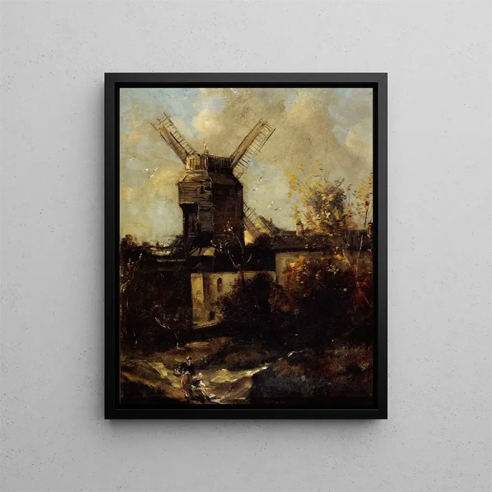 Gemälde Le Moulin de la Galette, Montmartre - Antoine Vollon | Kunstdruck