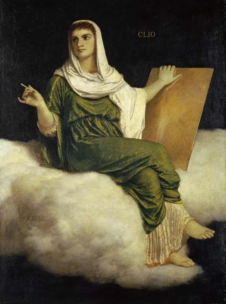 Gemälde La Muse Clio - Arnold Böcklin | Kunstdruck
