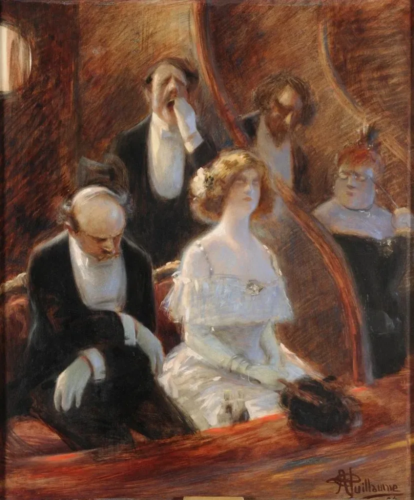 Gemälde Musikalische Wissenschaft - Albert Guillaume | Kunstdruck