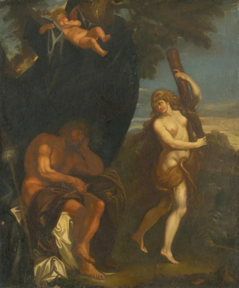 Gemälde Mythologische Szene - Anonym