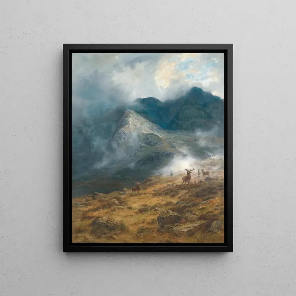 Gemälde Nach dem Regen, ein Hochland-Brae - Louis Bosworth Hurt | Kunstdruck