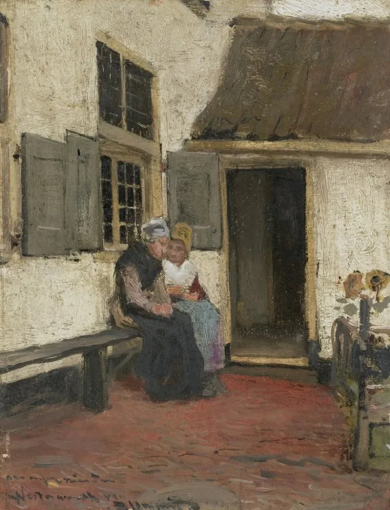Gemälde Nachbarschaftsgerüchte - Bernardus Johannes Blommers | Kunstdruck