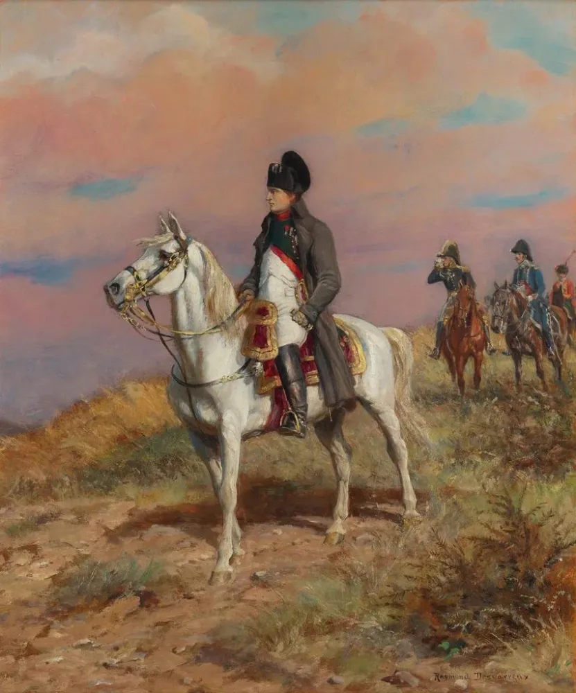 Gemälde Napoleon auf Pferd - Raymond Desvarreux | Kunstdruck