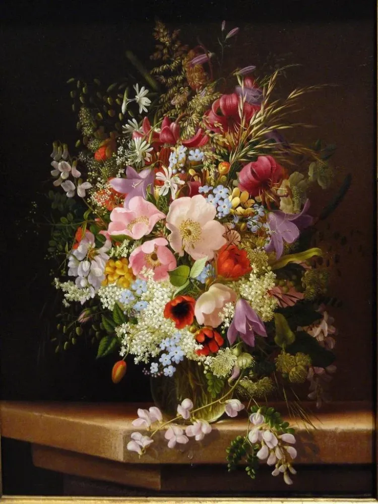 Gemälde Natur stillleben mit Blumen - Adelheid Dietrich | Kunstdruck