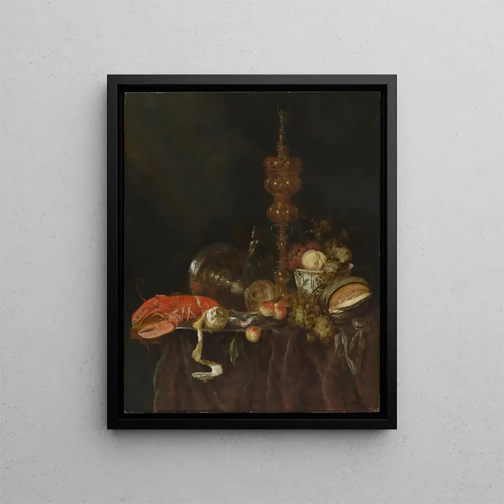 Gemälde Naturmorte mit Hummer und Früchten - Abraham van Beyeren | Kunstdruck