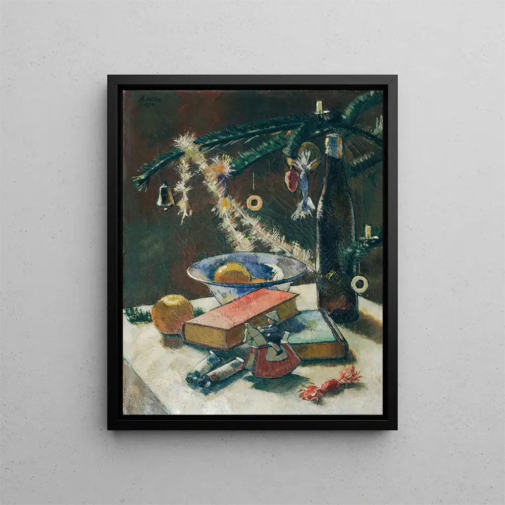 Gemälde Naturmorte unter dem Weihnachtsbaum - Anton Hula | Kunstdruck