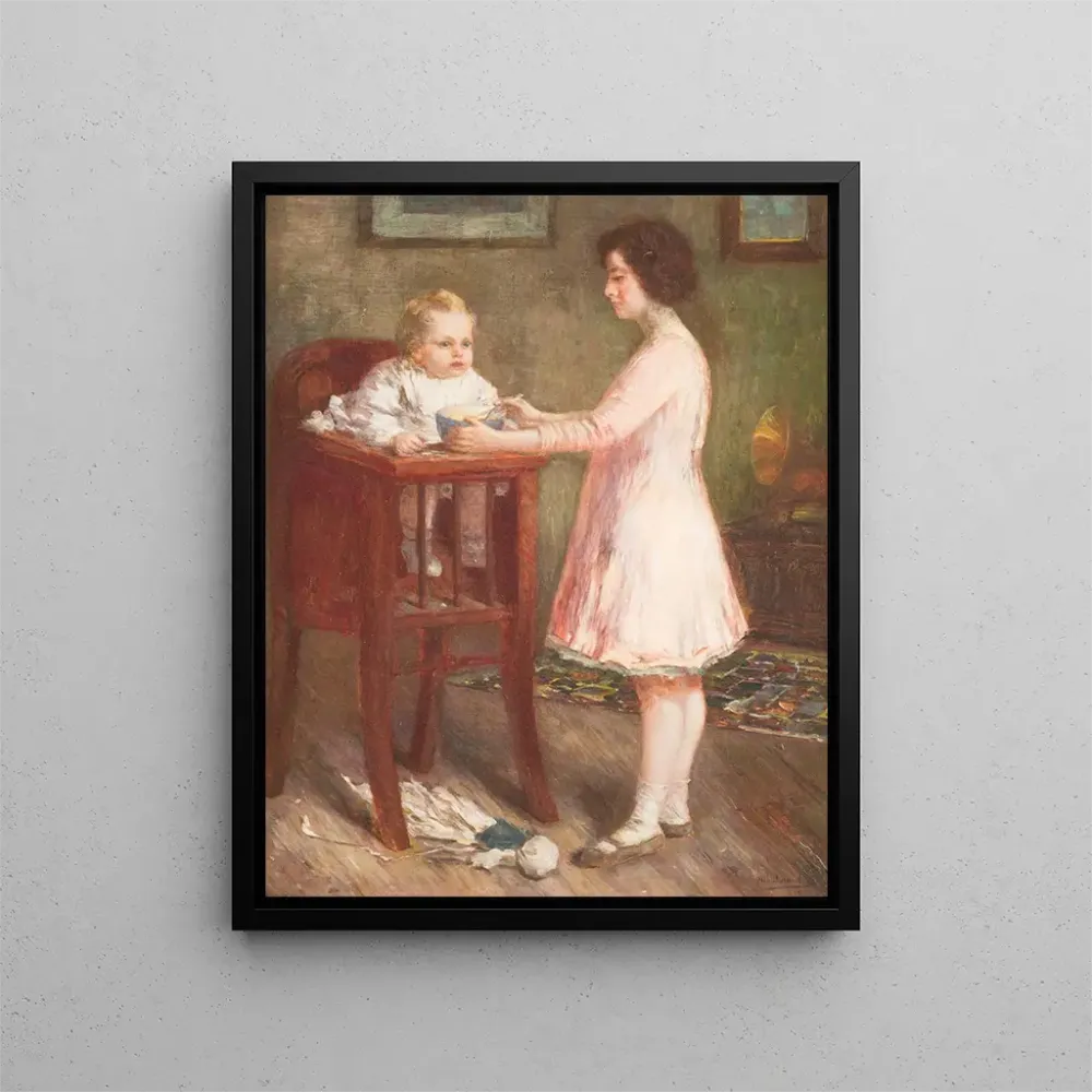 Gemälde Nourrir le bébé - Albert Dumoulin | Kunstdruck