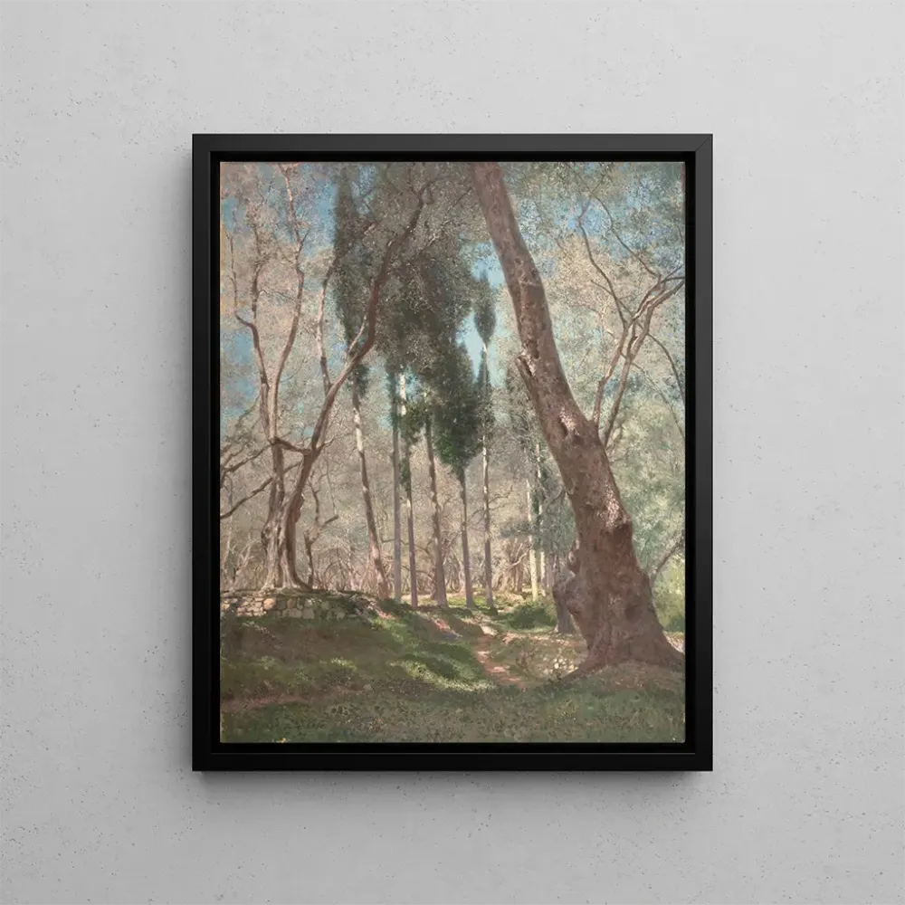 Gemälde Olivenbäume Menton - Henry Brokman | Kunstdruck