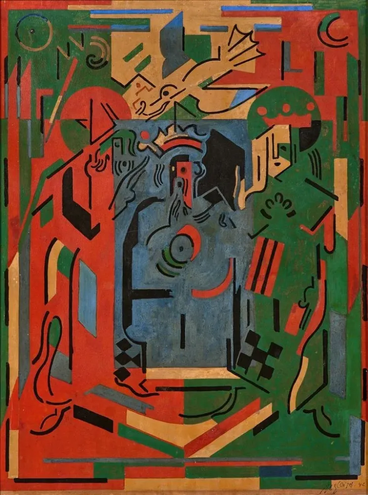 Gemälde im Palais - Albert Gleizes | Kunstdruck