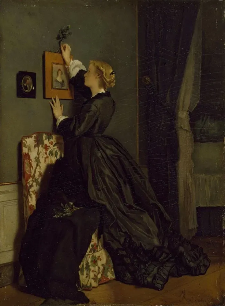 Gemälde Palmsonntag - Alfred Stevens | Kunstdruck