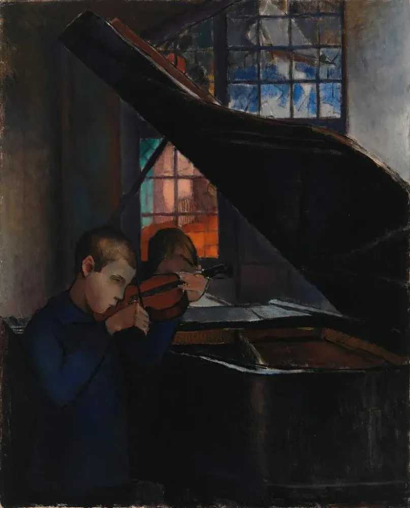 Gemälde Par le Grand Piano - Alvar Cawén | Kunstdruck