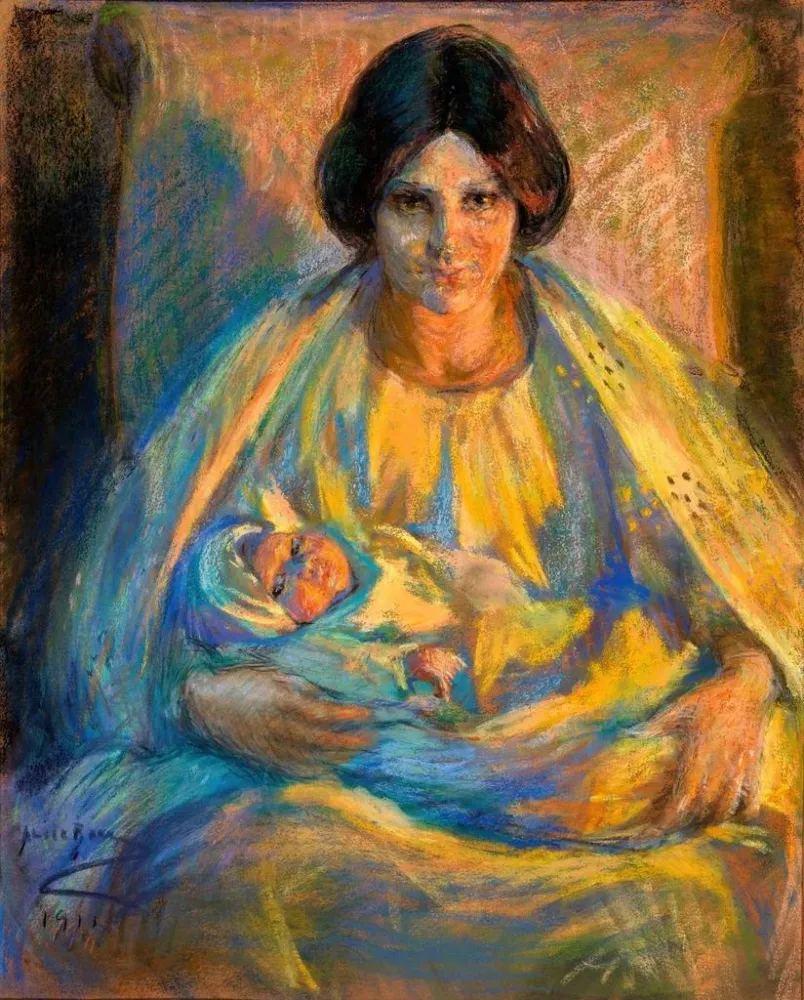 Gemälde Par Lamplight - Alice Pike Barney | Kunstdruck