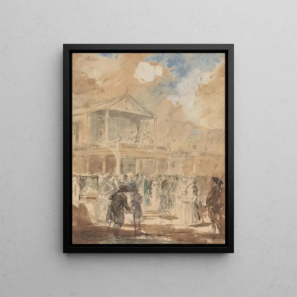 Gemälde Parade - Augustin de Saint-Aubin | Kunstdruck