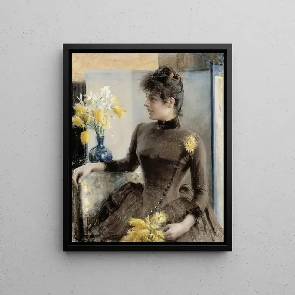 Gemälde Parisienne - Albert Edelfelt | Kunstdruck