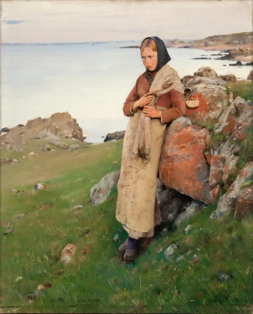 Gemälde Pêcheuse de Skåne - Axel Kulle | Kunstdruck