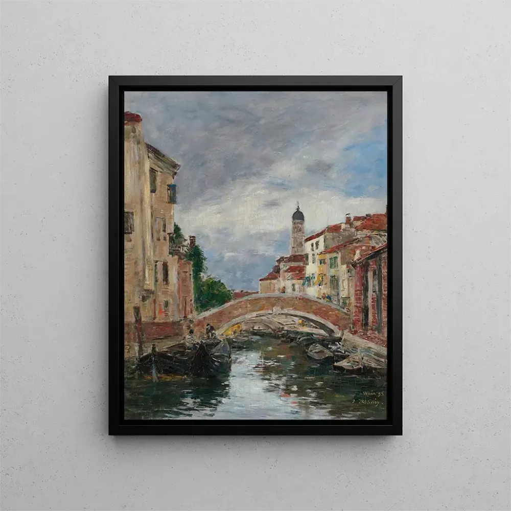Gemälde Petit canal à Venise - Eugène Boudin | Kunstdruck