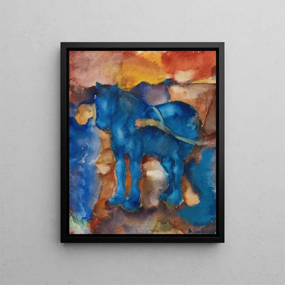 Gemälde Pferd blau - Alexej von Jawlensky | Kunstdruck
