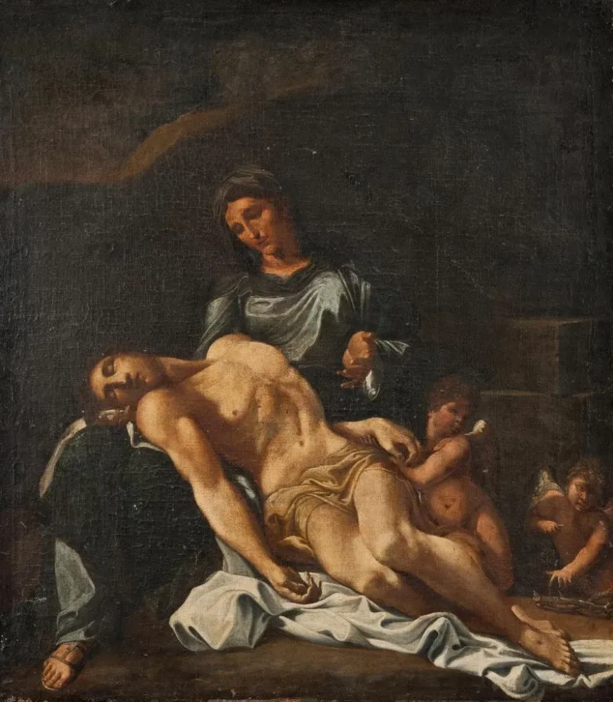 Gemälde Pietà - Annibale Carracci | Kunstdruck
