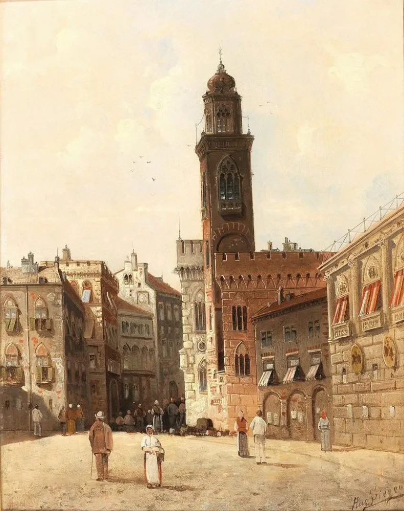 Gemälde Place à Cavalis - August von Siegen