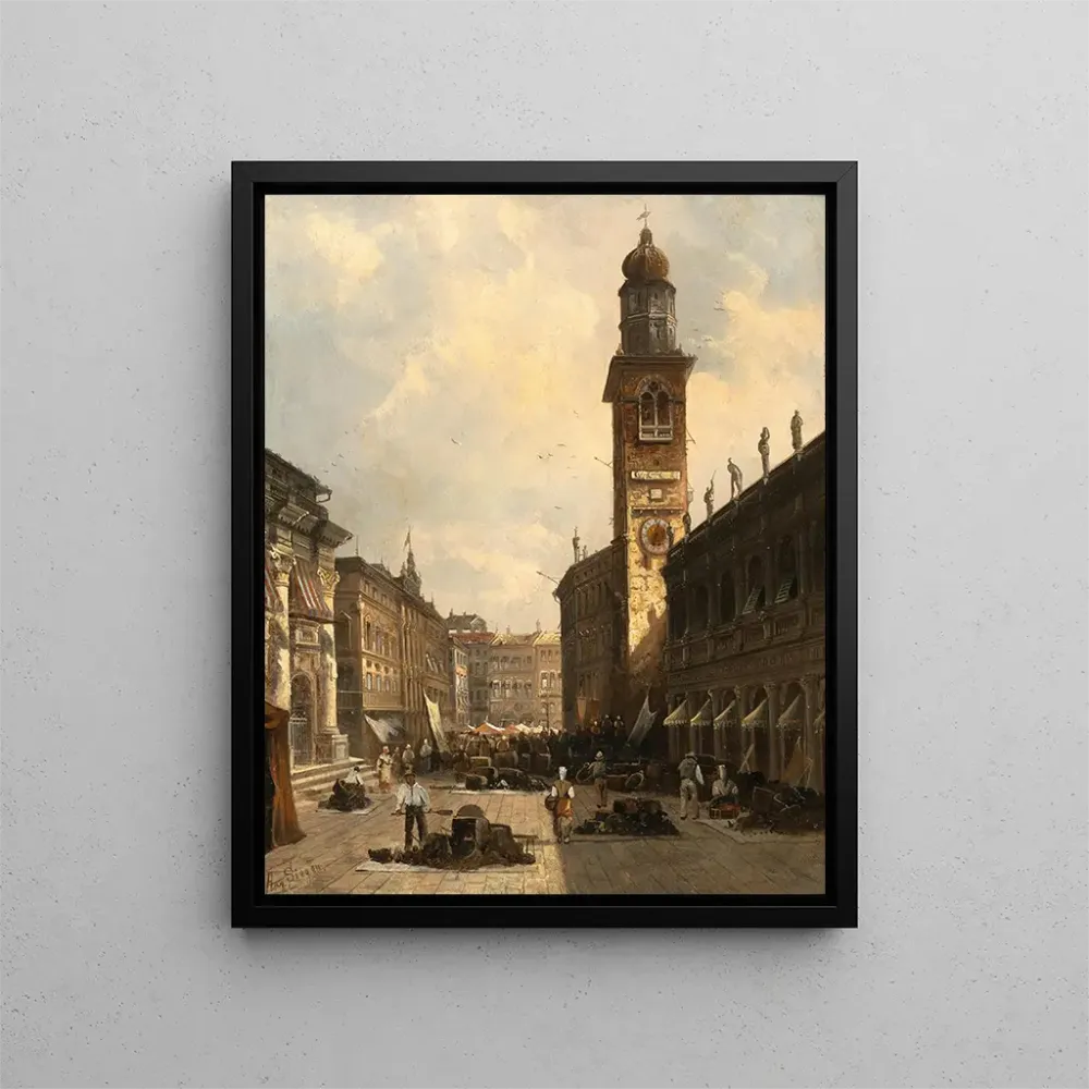 Gemälde Place des Seigneurs de Vicence - August von Siegen
