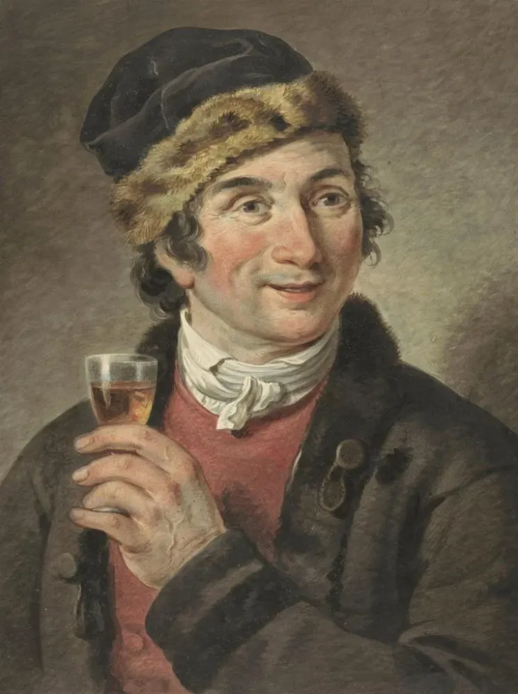 Gemälde Portrait de Adriaan de Lelie mit Mütze - Adriaan de Lelie | Kunstdruck