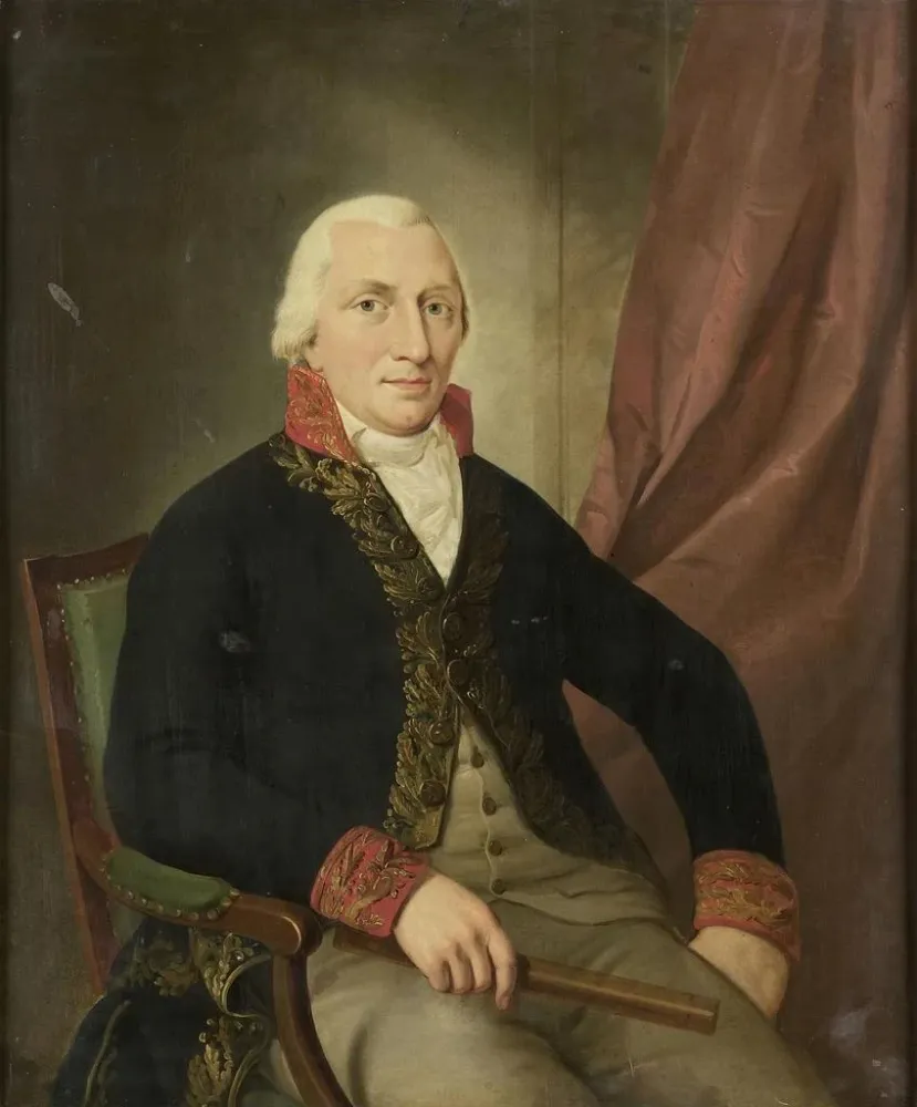Gemälde Portrait Albertus Henricus Wiese, Generalgouverneur der Niederländischen Ostindien - Adriaan de Lelie | Kunstdruck