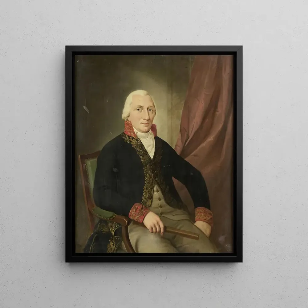 Gemälde Portrait Albertus Henricus Wiese, Generalgouverneur der Niederländischen Ostindien - Adriaan de Lelie | Kunstdruck