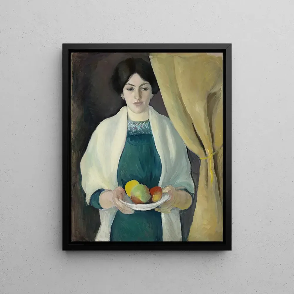 Gemälde Portrait aux pommes - August Macke | Kunstdruck