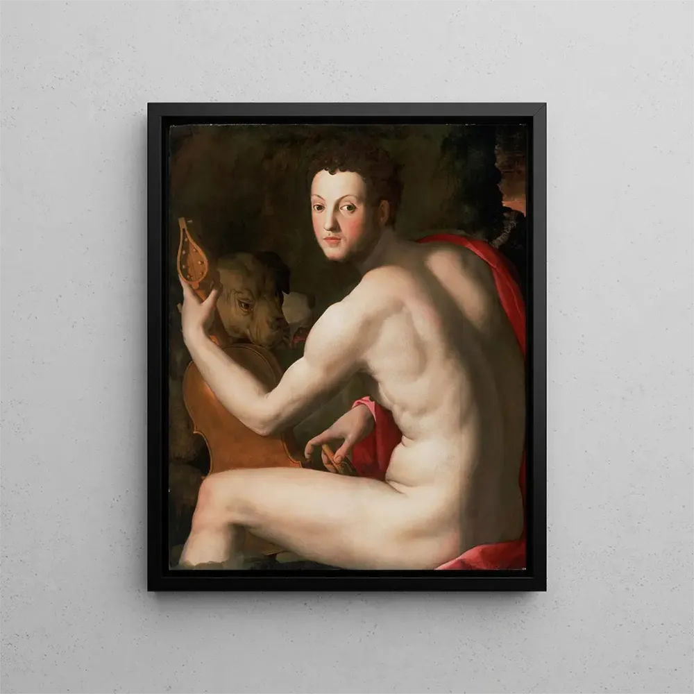 Gemälde Portrait de Cosme Ier de Médicis en Orphée - Agnolo Bronzino | Kunstdruck
