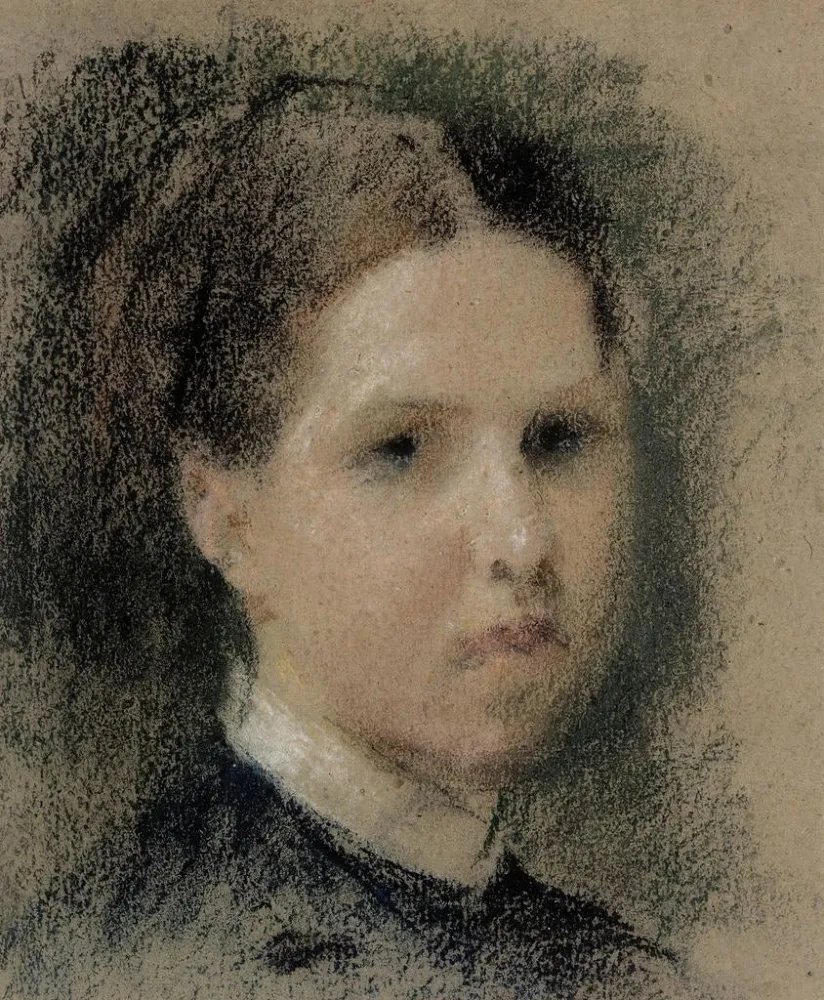 Gemälde Portrait d'Annie Edelfelt - Albert Edelfelt | Kunstdruck