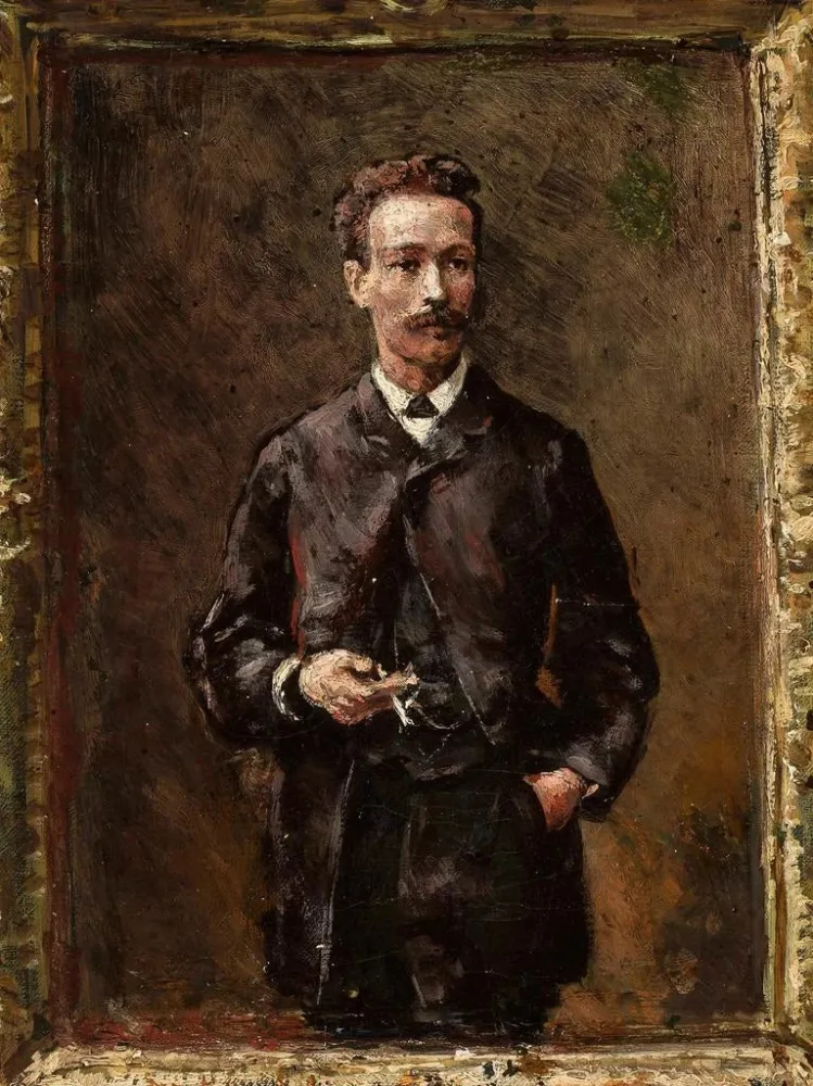 Gemälde Portrait d'Artur Gruszecki croquis - Aleksander Gierymski | Kunstdruck