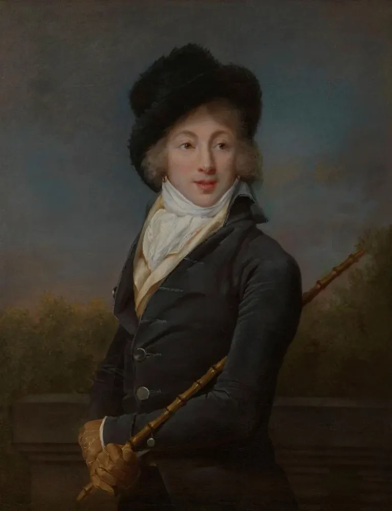 Gemälde Portrait d'Auguste Vestris 1760-1842 danseur français - Adèle Romany | Kunstdruck