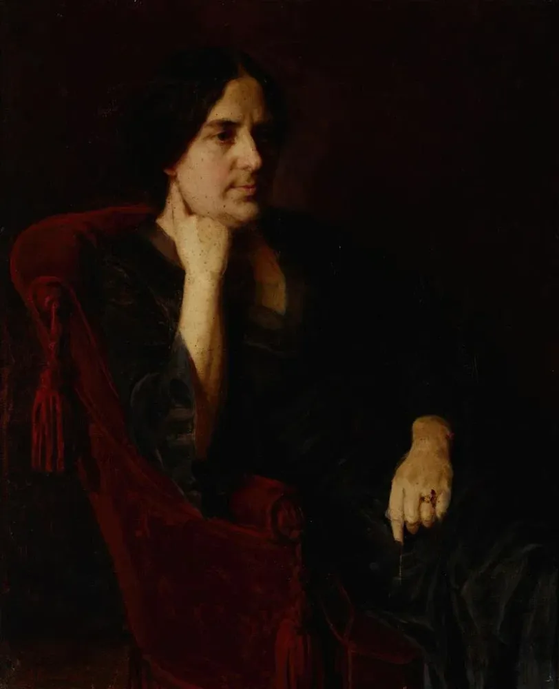 Gemälde Portrait der Ehefrau - Aleksander Krawczyk | Kunstdruck