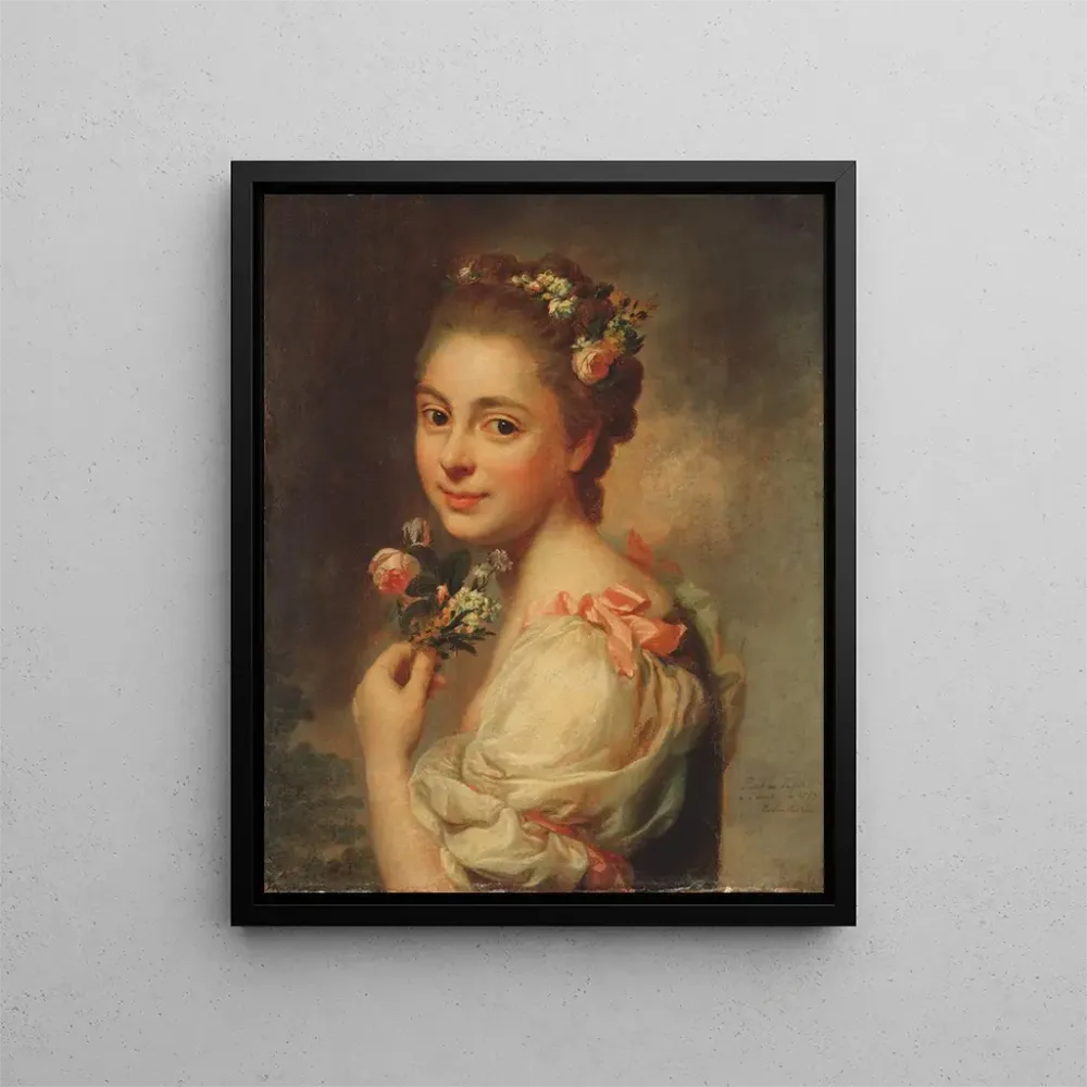 Gemälde Portrait der Ehefrau des Künstlers Marie Suzanne geb. Giroust - Alexander Roslin | Kunstdruck