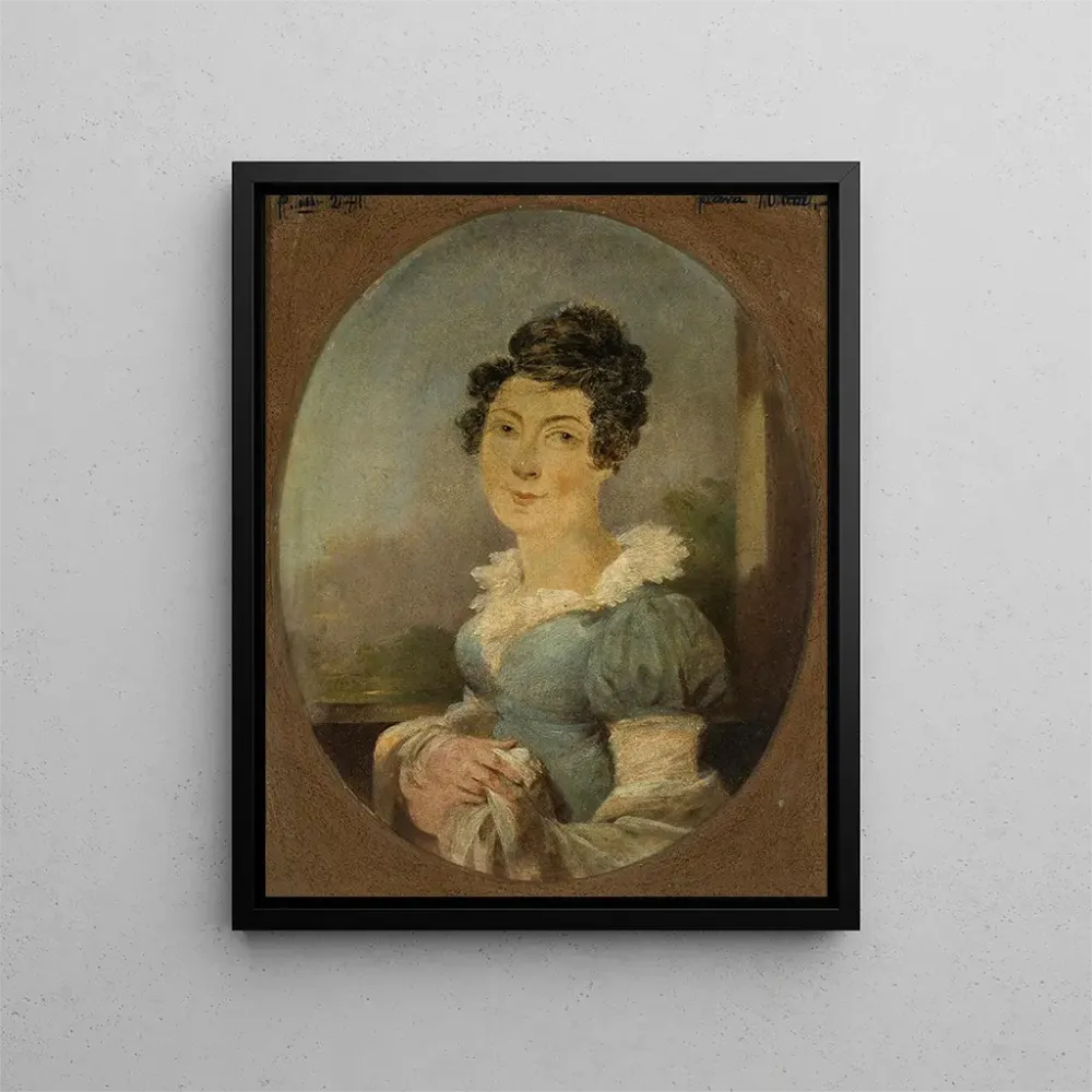 Gemälde Portrait der Ehefrau von Antoni Erazm Makarowicz - Aleksander Ludwik Molinari | Kunstdruck