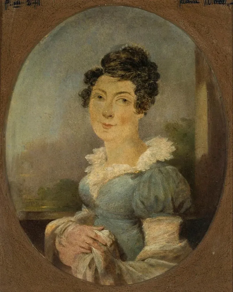 Gemälde Portrait der Ehefrau von Antoni Erazm Makarowicz - Aleksander Ludwik Molinari | Kunstdruck