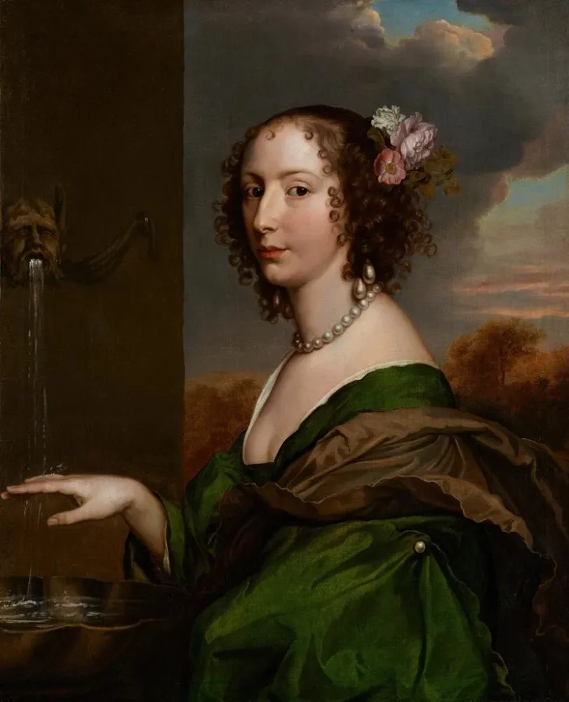 Gemälde Portrait der Gräfin von Carlisle, genannt Lucy Percy - Adriaen Hanneman | Kunstdruck