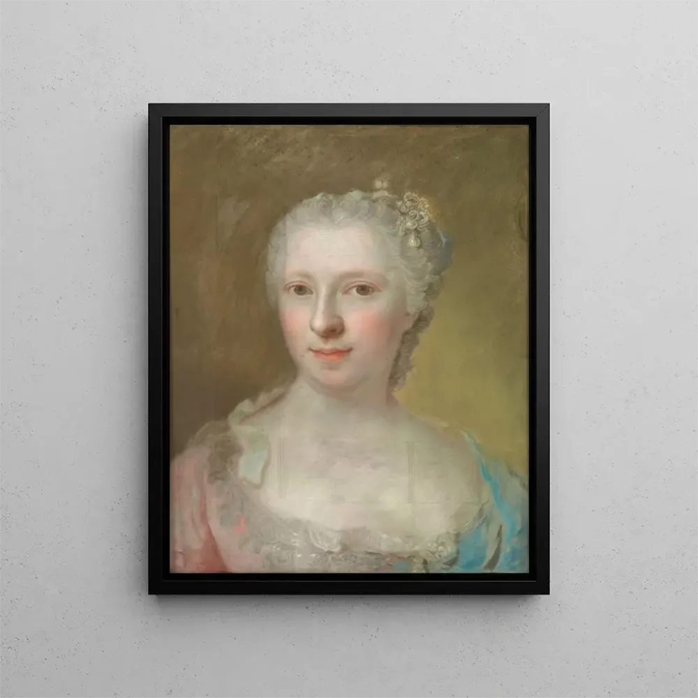 Gemälde Portrait der Gräfin von Martigny - Anonym | Kunstdruck