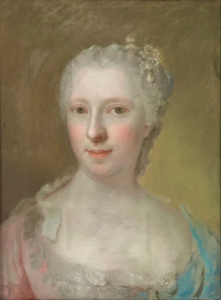 Gemälde Portrait der Gräfin von Martigny - Anonym | Kunstdruck