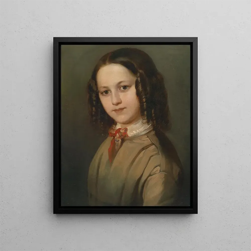Gemälde Portrait der Kindheit von Mélanie Deinhardstein - Anton Romako | Kunstdruck