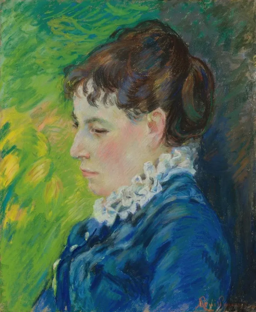 Gemälde Portrait der Künstlerin - Armand Guillaumin | Kunstdruck